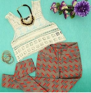 BOHO PRINTED PANTS|BOHO SKINNY PANTS| S3/26
